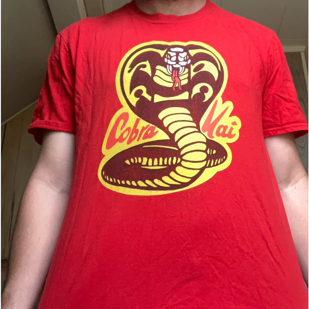 Red Cobra Kai Official Sony Pictures T-Shirt - Large